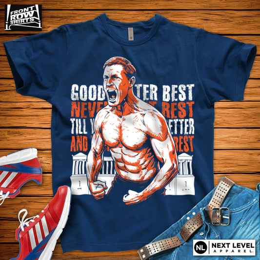 Chicago Football Ben Johnson "Good. Better. Best!" T-Shirt
