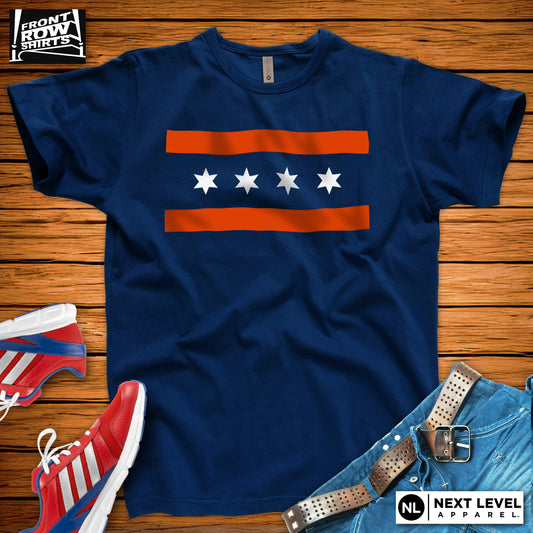 Chicago Football Flag T-Shirt