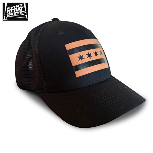 Chicago Flag Hat Leather Patch