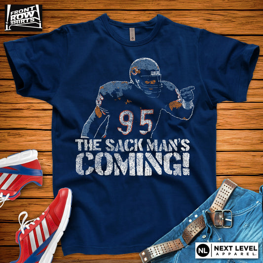 Chicago Football "The Sack Man's Coming!" Retro T-Shirt